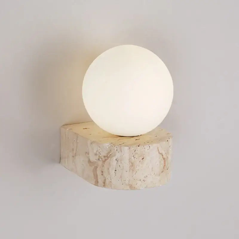 Stone Glass Wall Light