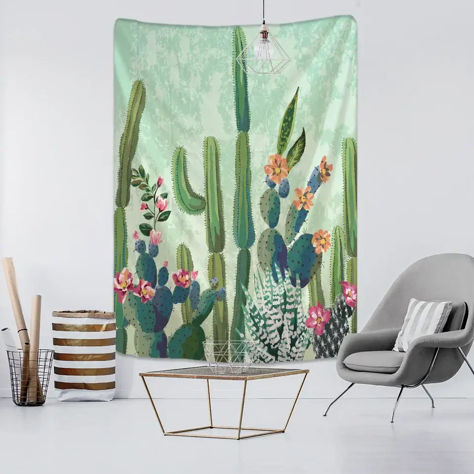 Cactus Plant Tapestry