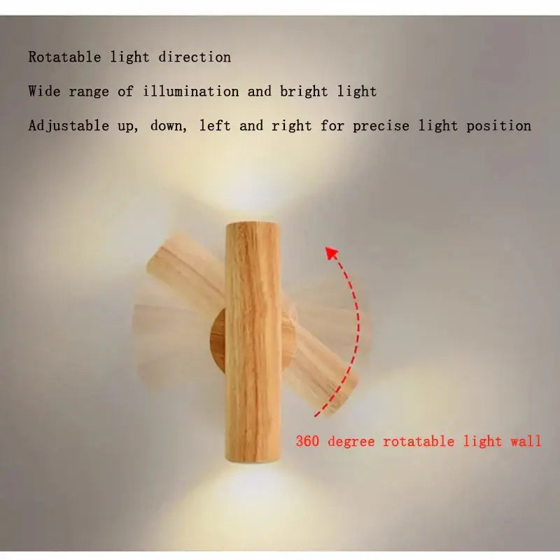 Walnut Nordic Wall Lamp