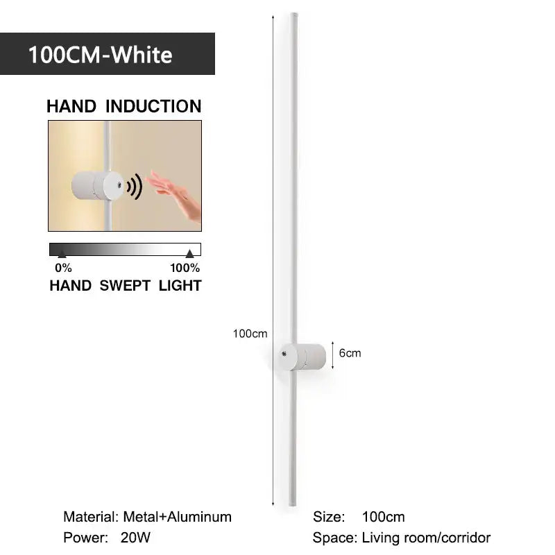 White LED Motion Wall Lamp