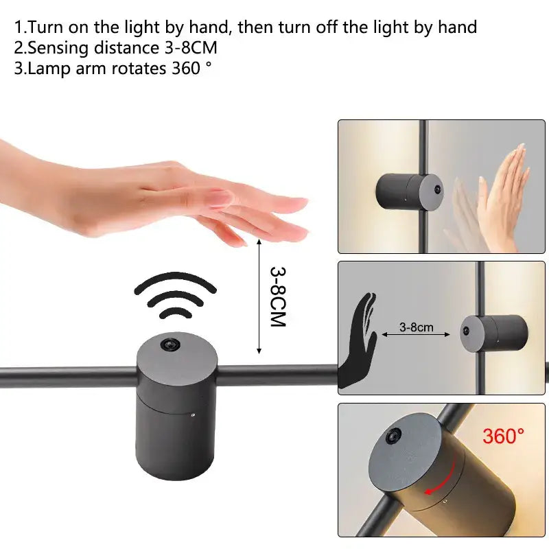 White LED Motion Wall Lamp