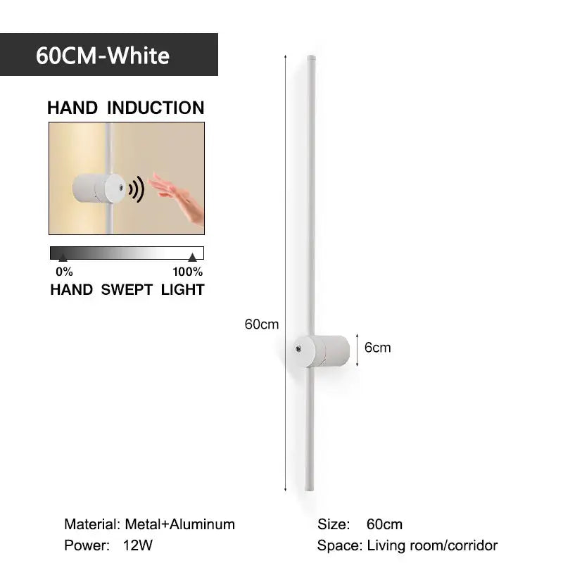 White LED Motion Wall Lamp