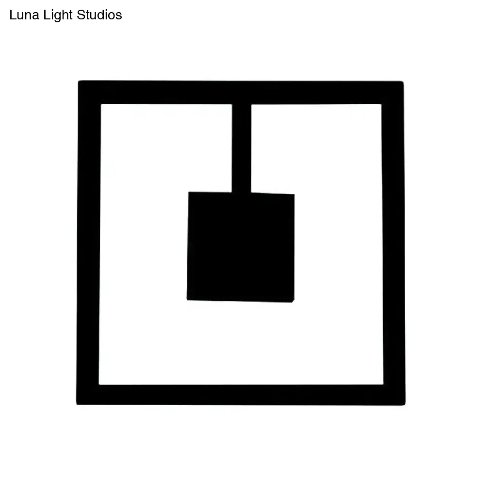 White Acrylic Dual-Voltage Metal Wall Light