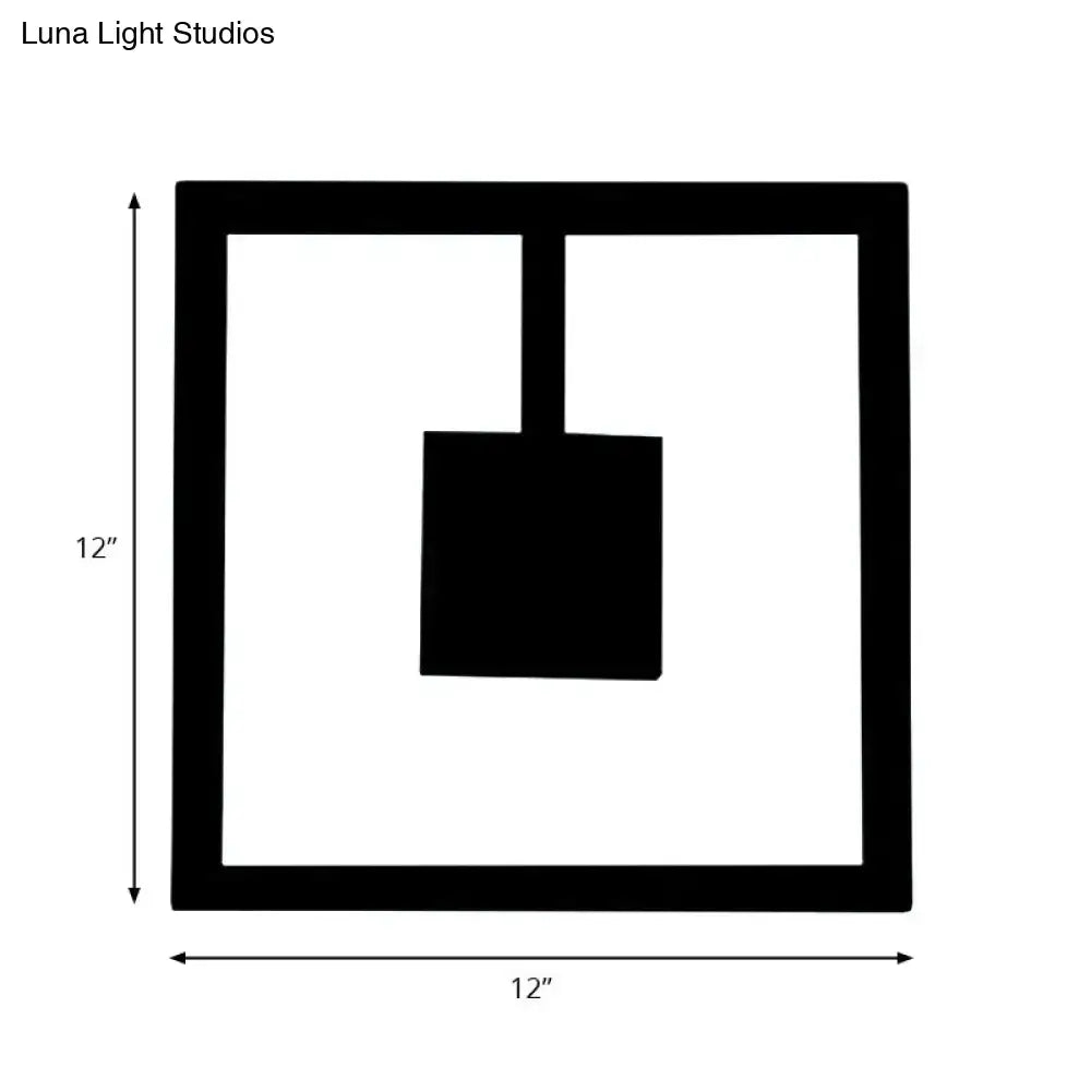 White Acrylic Dual-Voltage Metal Wall Light