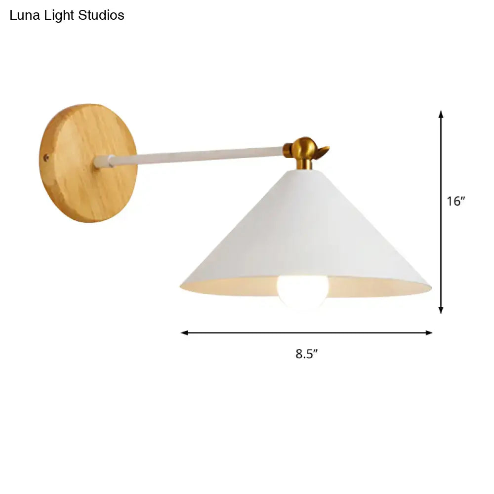 White Brass Pyramid Sconce