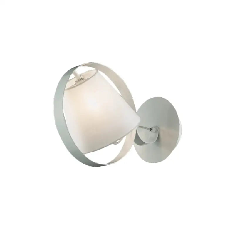 White Fabric Wall Sconce