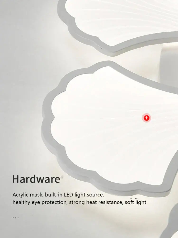 White Ginkgo Ceiling Lamp