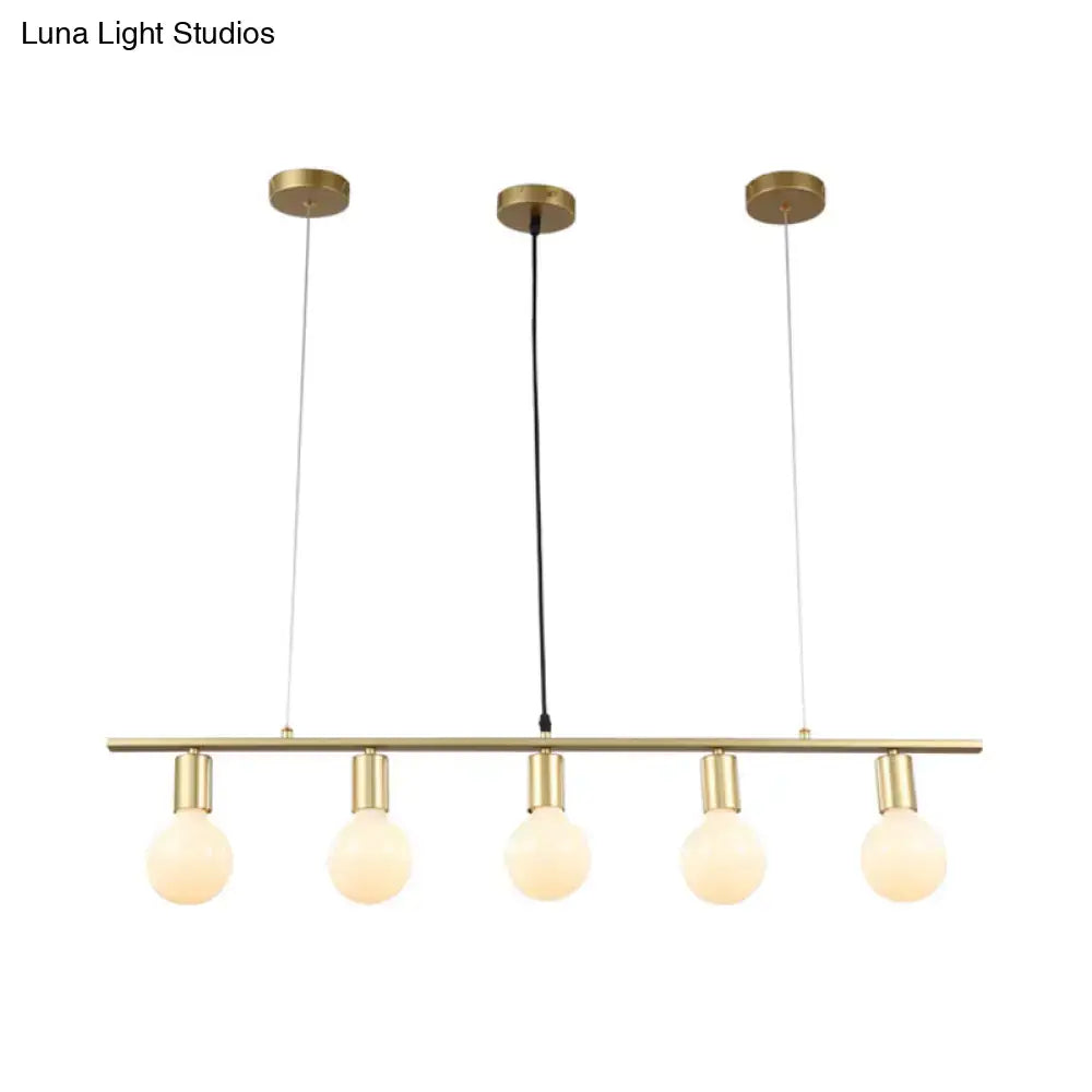 Gold Linear Island Light