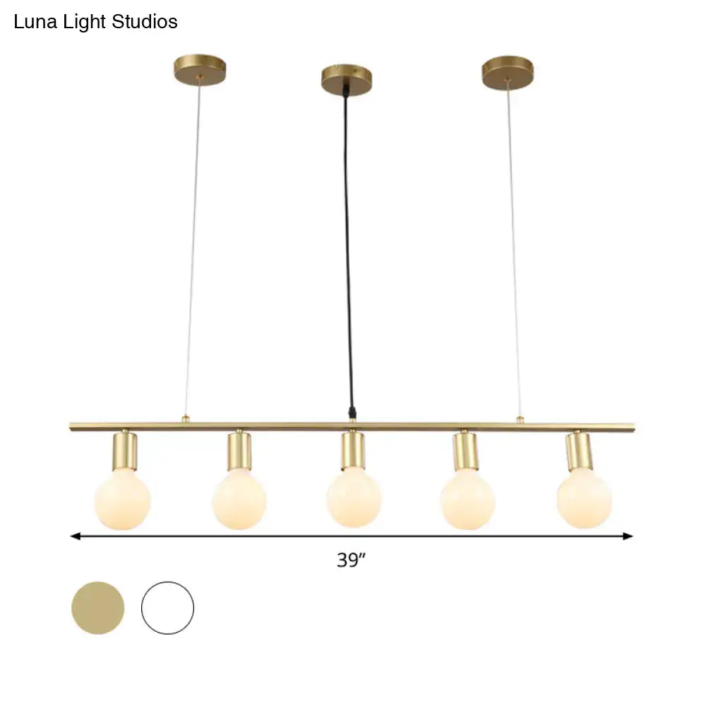 Gold Linear Island Light