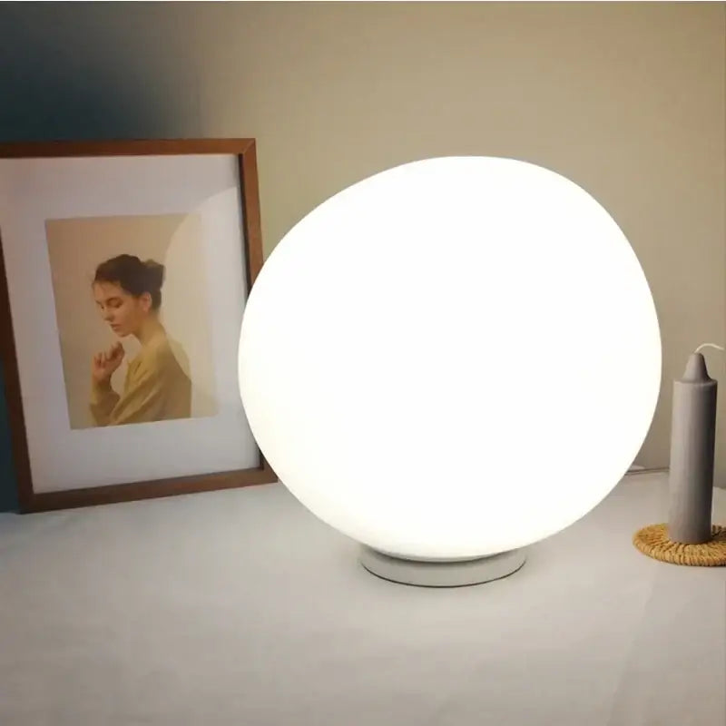 White Goose Egg Floor Lamp