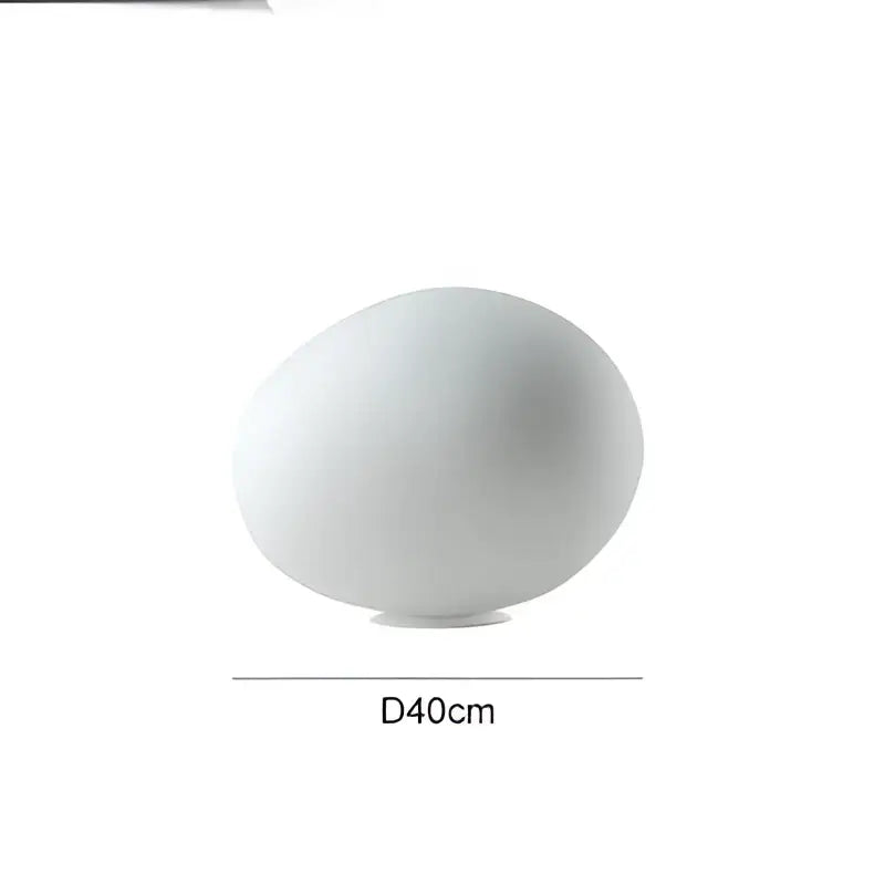 White Goose Egg Floor Lamp