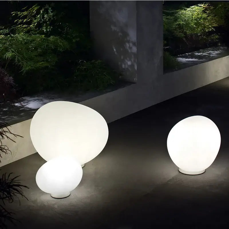 White Goose Egg Floor Lamp