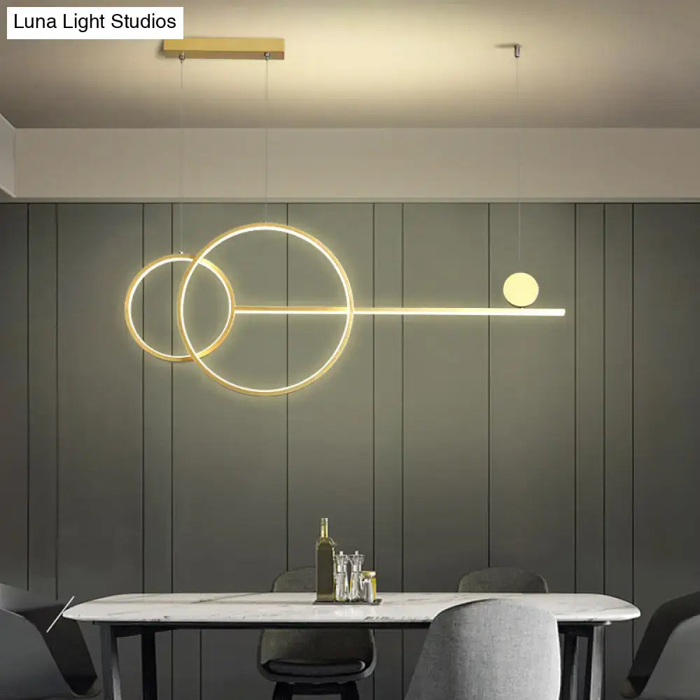 White Linear Pendant Lamp