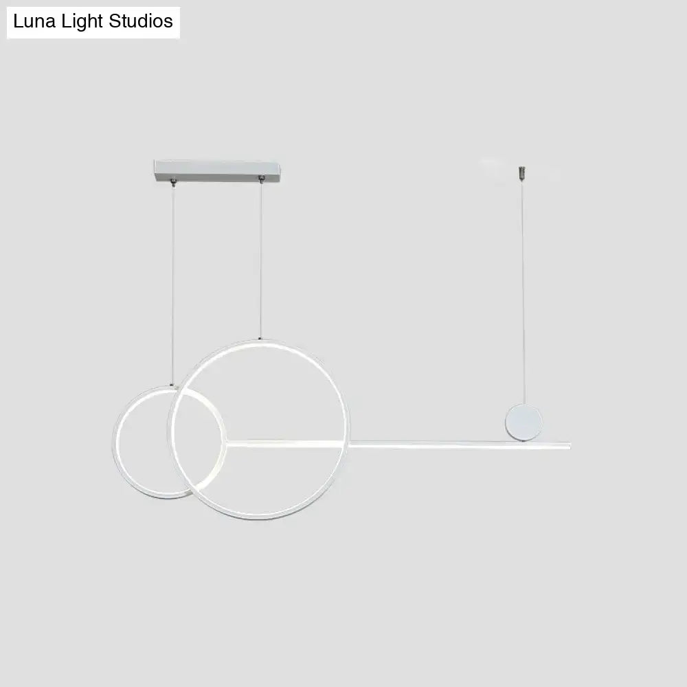 White Linear Pendant Lamp