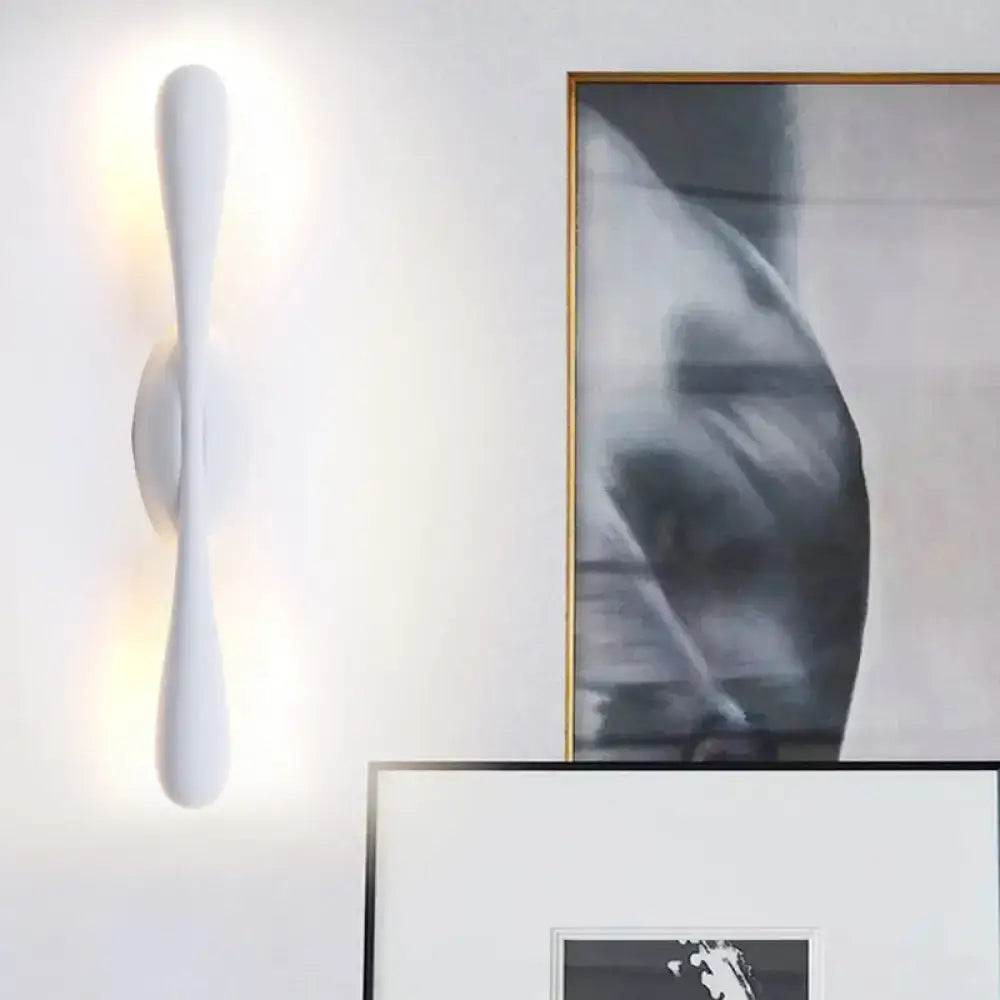 White Linear Wall Sconce