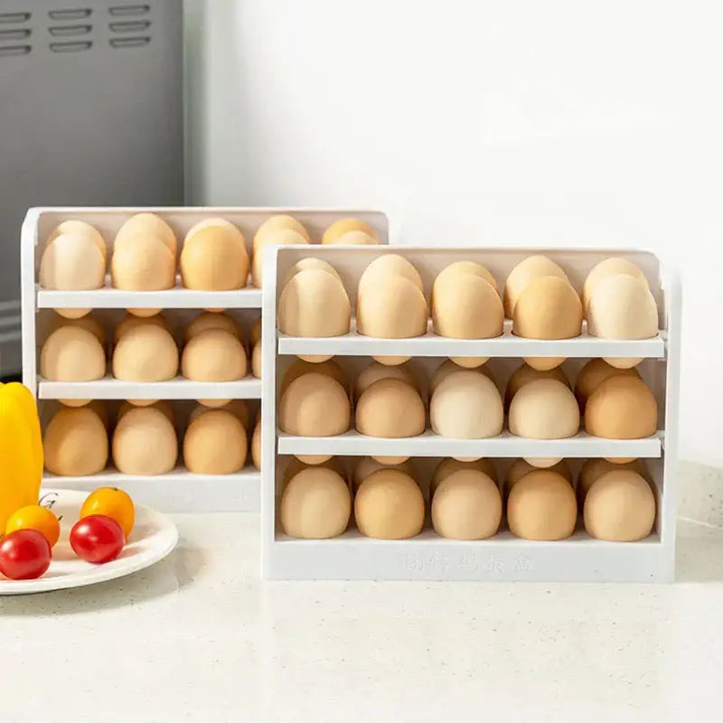 White Egg Storage Rack