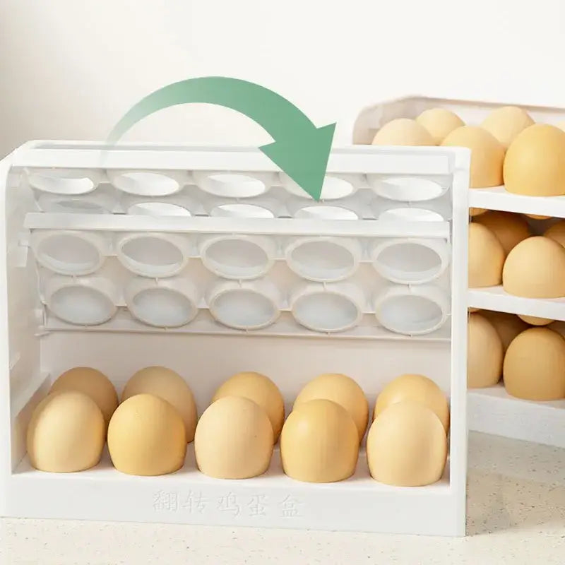 White Egg Storage Rack
