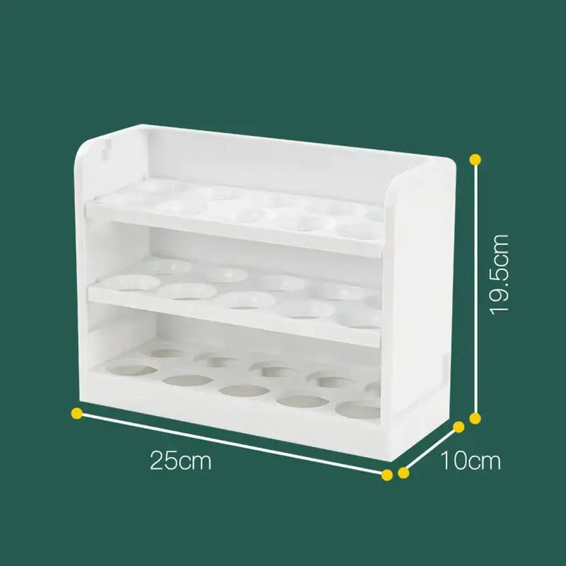 White Egg Storage Rack