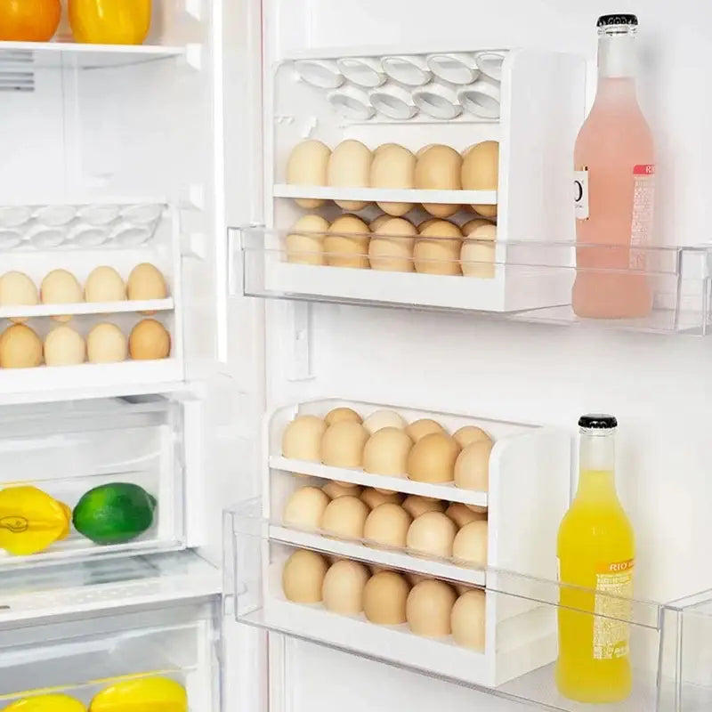 White Egg Storage Rack