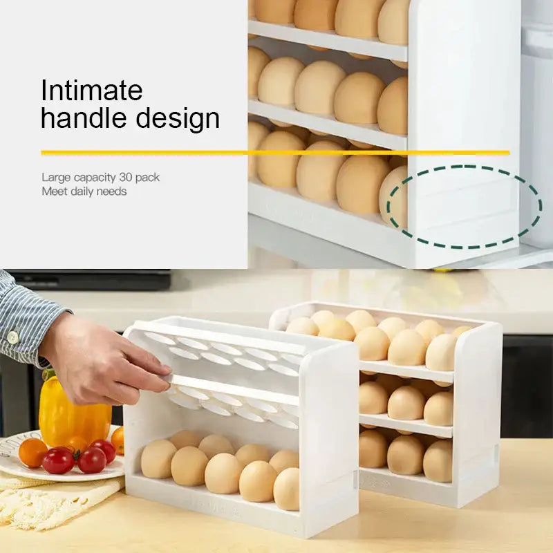 White Egg Storage Rack