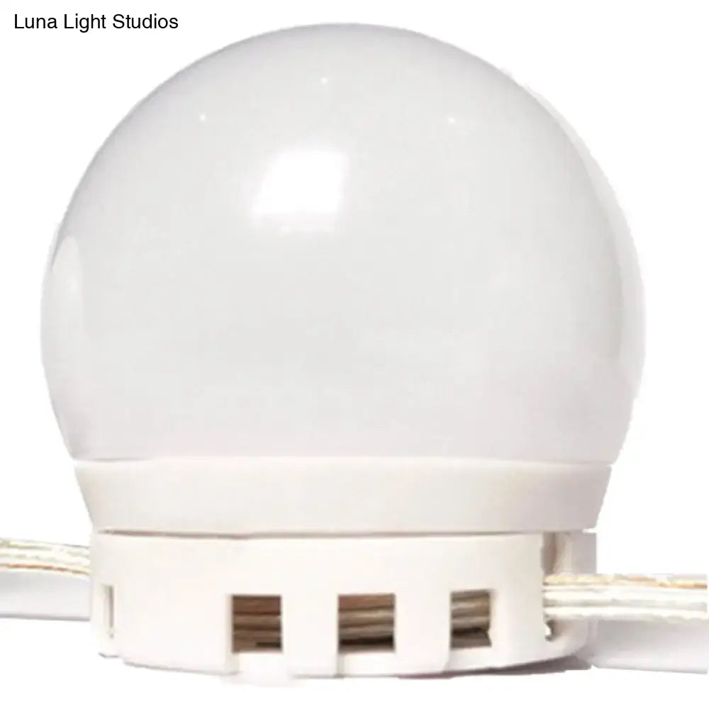 White Oval LED Vanity Light Dressing Room