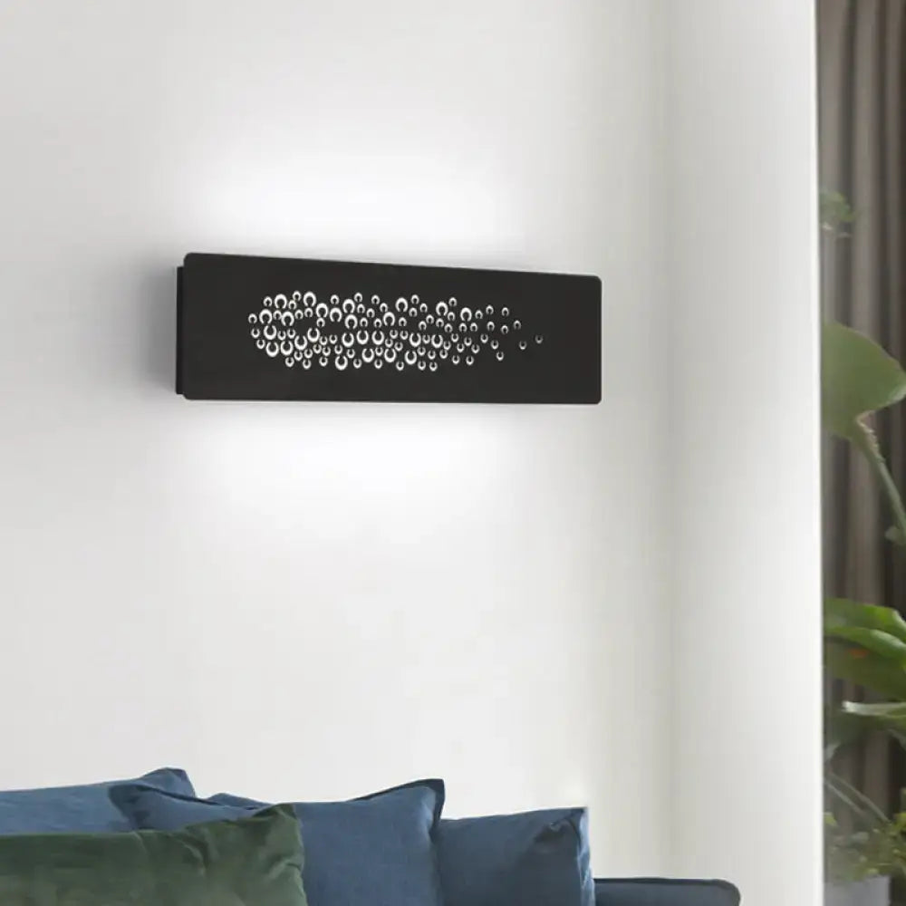 White Patterned Wall Lamp Up-Down Light