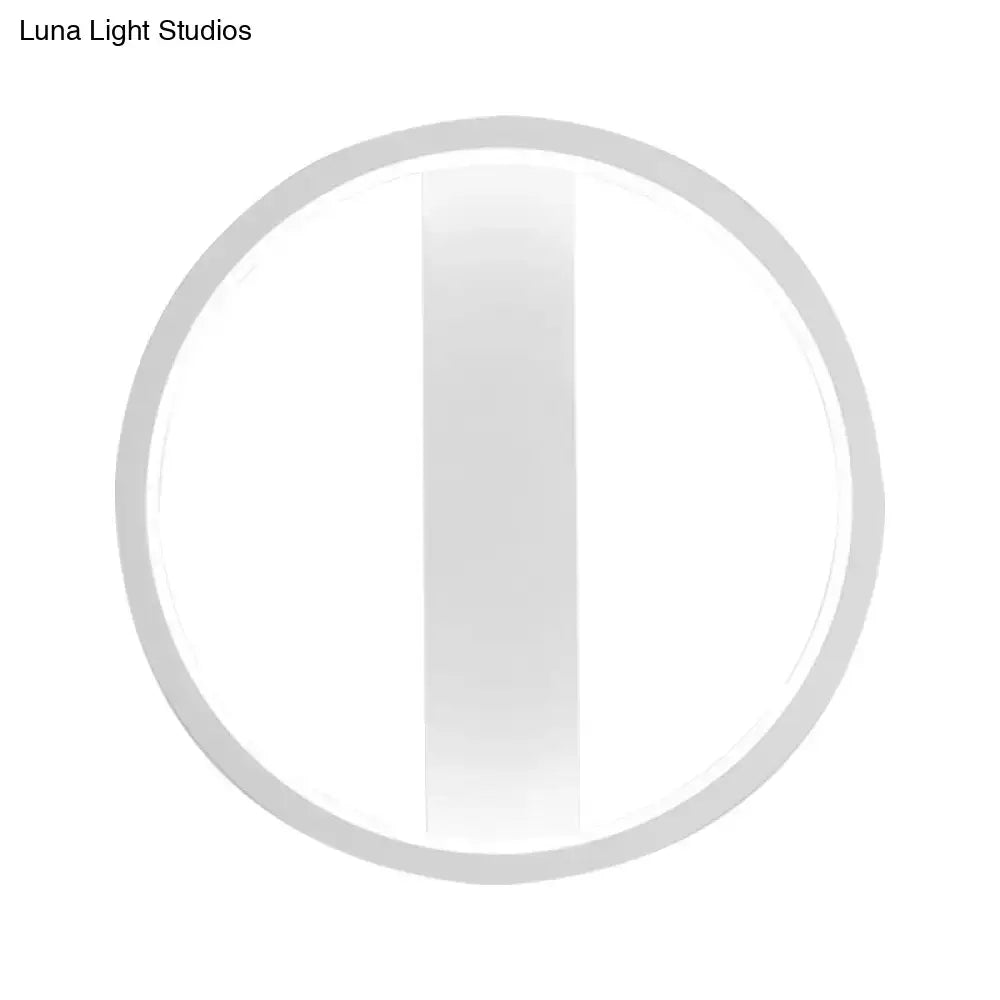 White Round Square LED Sconce Two Shape Options