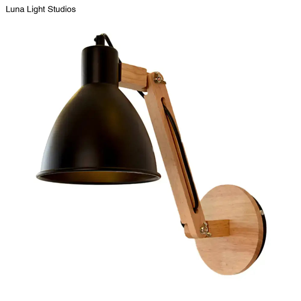 White Swing Arm Wall Lamp