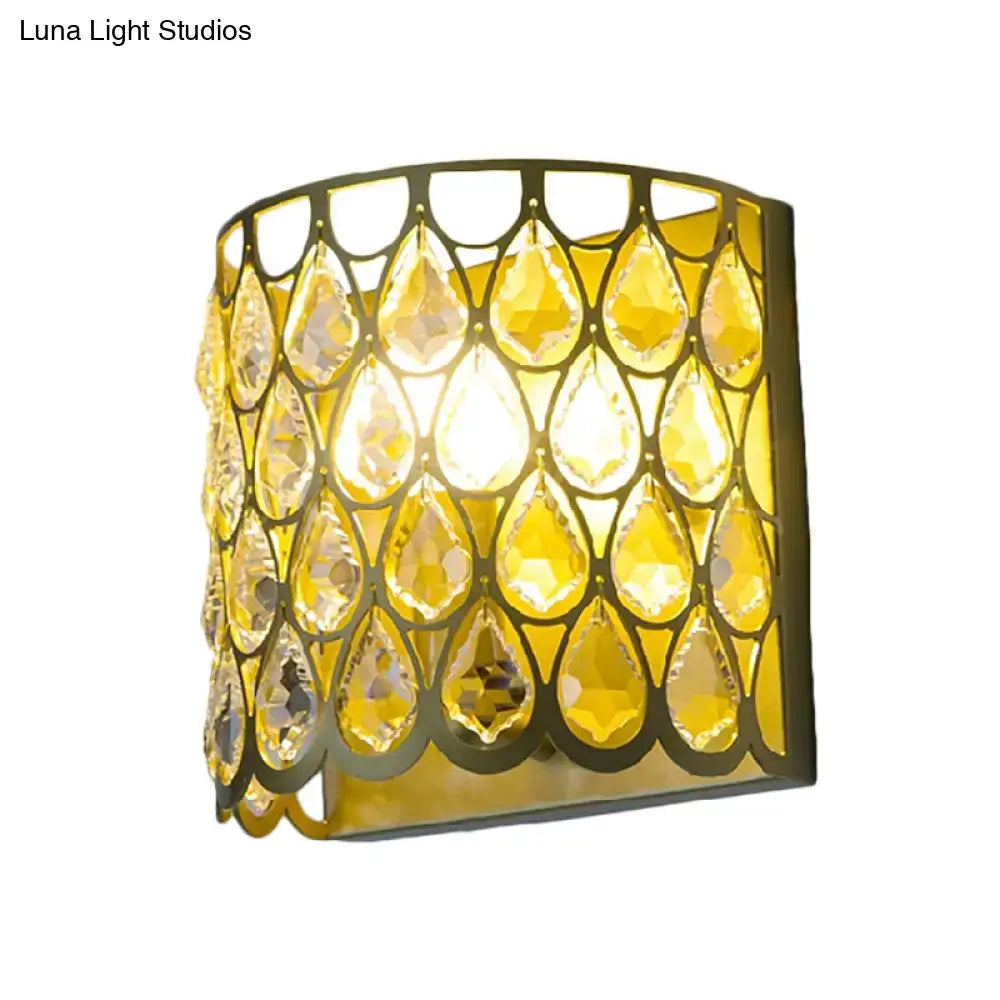 White Crystal Wall Lamp