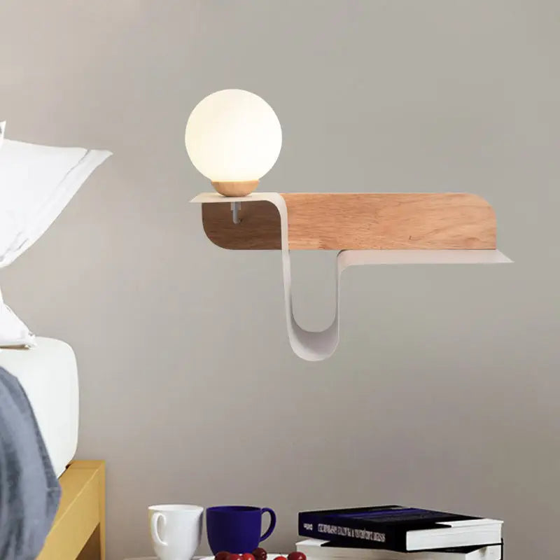 White Frosted Wall Lamp