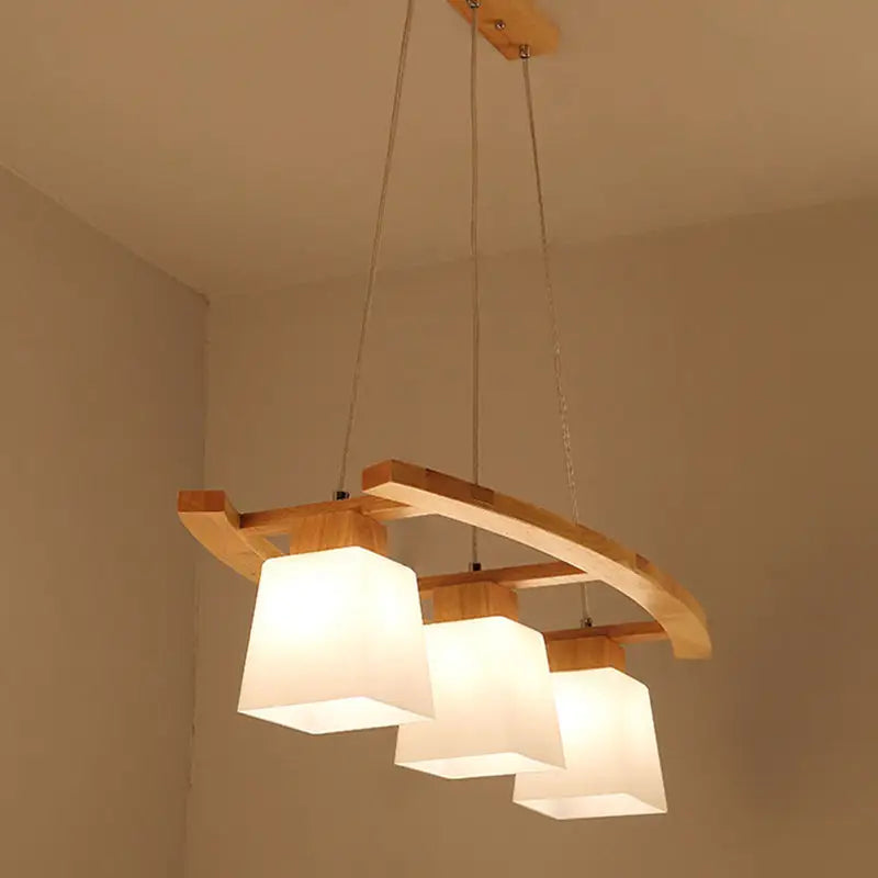 Ivory Glass Pendant Light