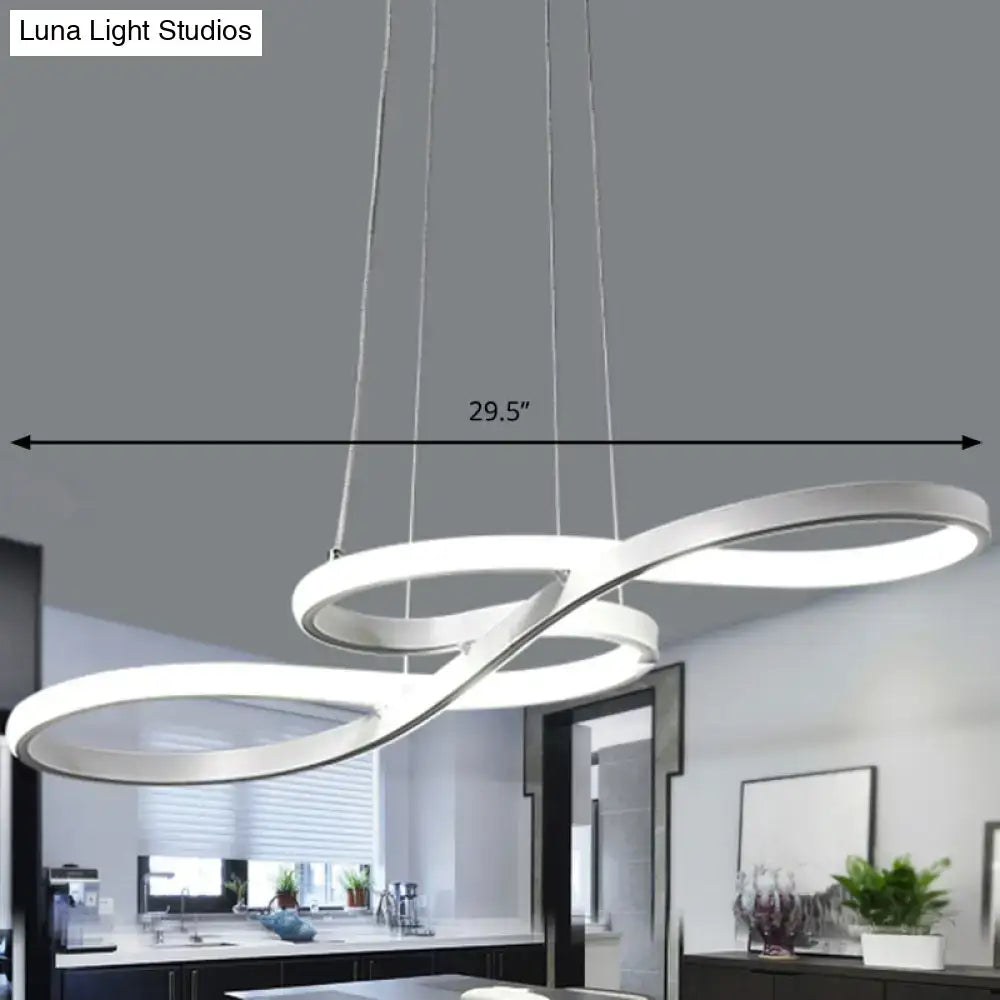 Black White Infinity Pendant