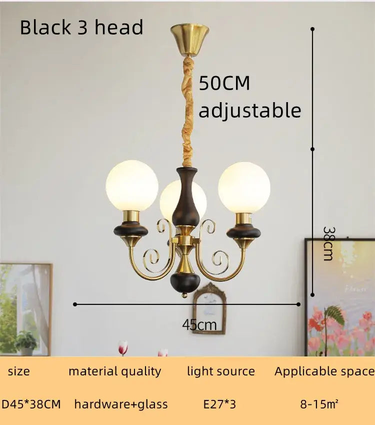 Mint Gold LED Chandelier