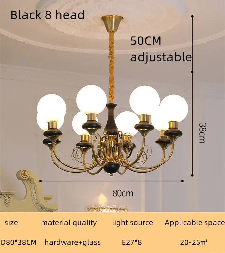 Mint Gold LED Chandelier