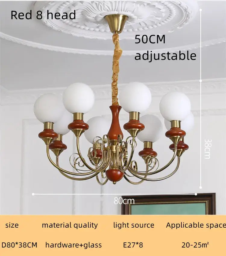 Mint Gold LED Chandelier