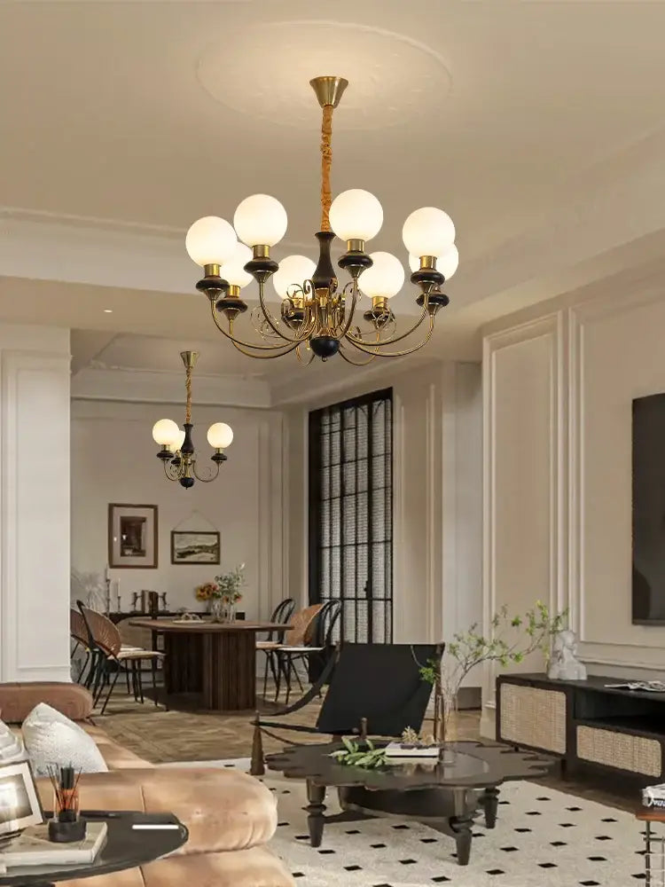 Mint Gold LED Chandelier