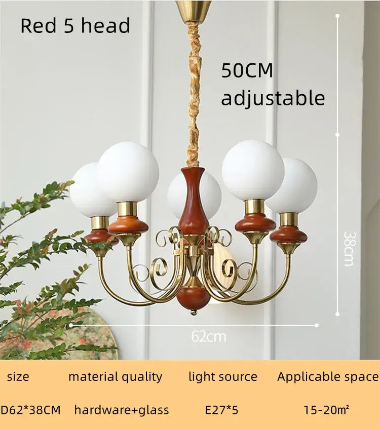 Mint Gold LED Chandelier