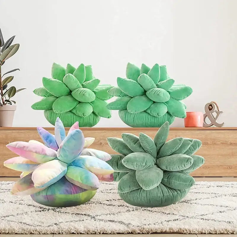 Mint Succulent Cactus Pillow