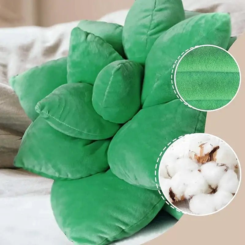 Mint Succulent Cactus Pillow