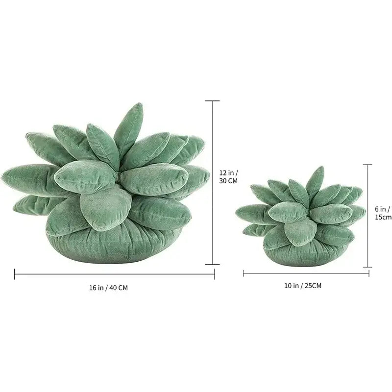 Mint Succulent Cactus Pillow