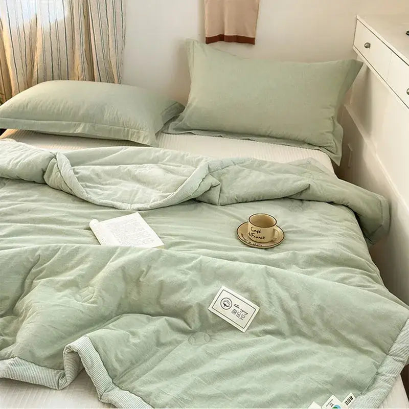 Mint Cotton Cooling Blanket