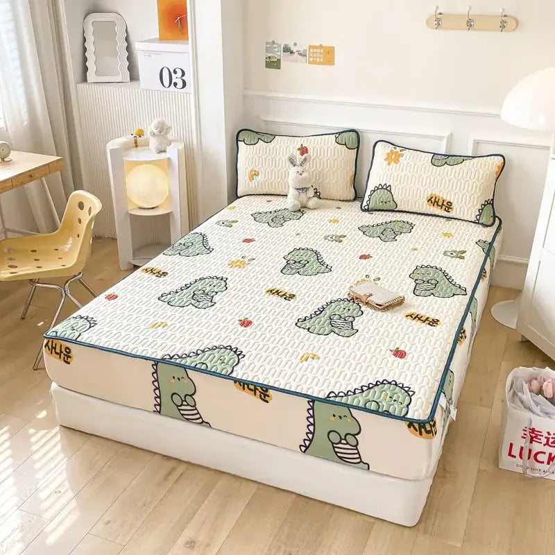 Mint Dinosaur Bedding Set
