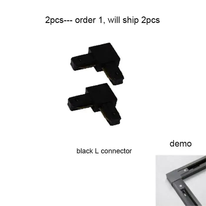 Black White Track Light