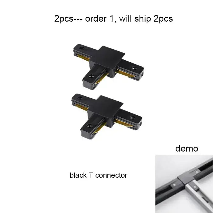 Black White Track Light