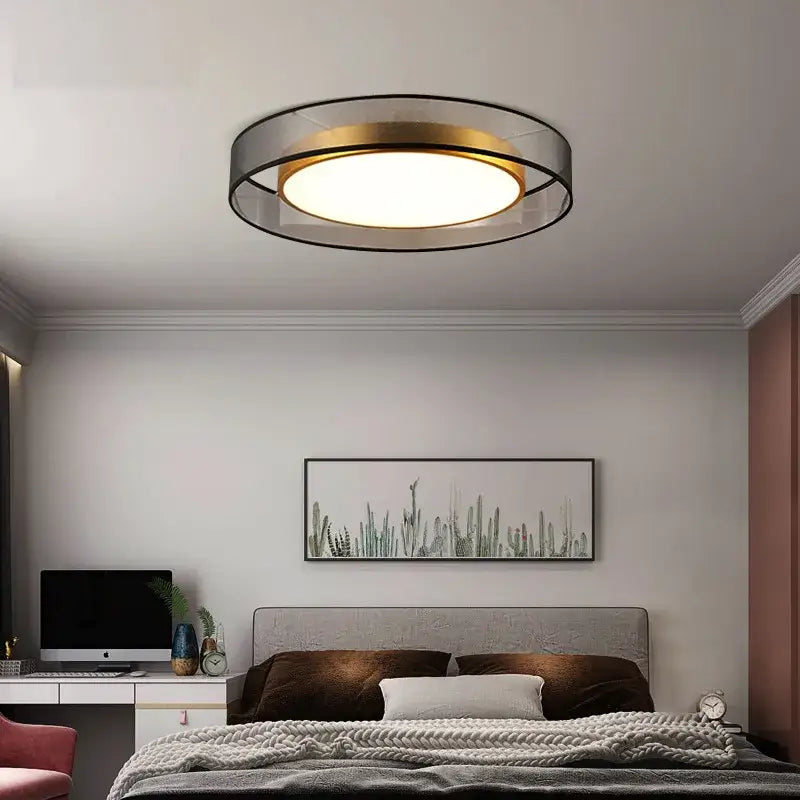 Copper Frosted Ceiling Light