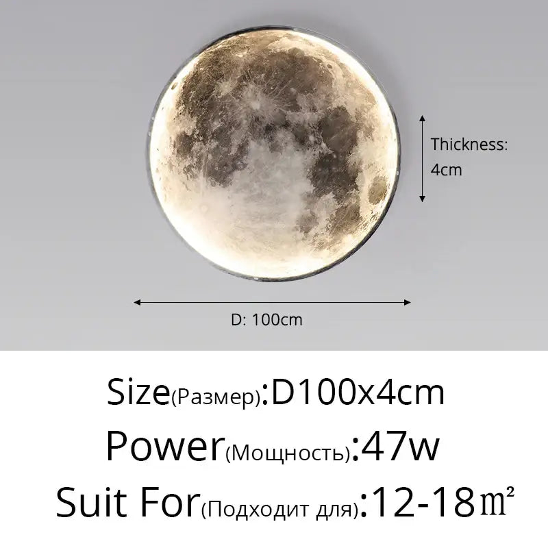 Moon Earth LED Wall Light