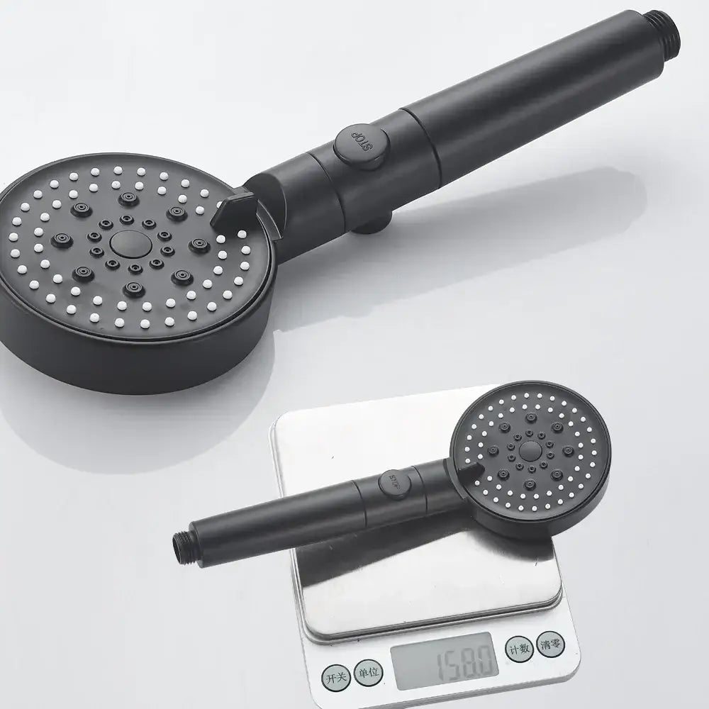 White Black Shower Head