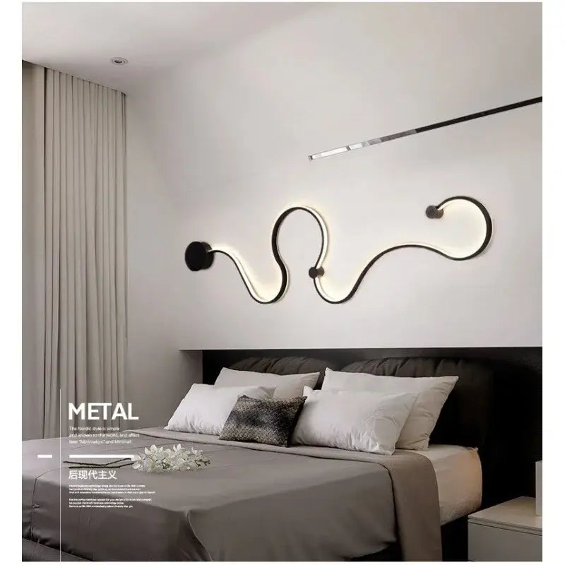 Black Iron Wall Sconce with RGB Dimmable LED