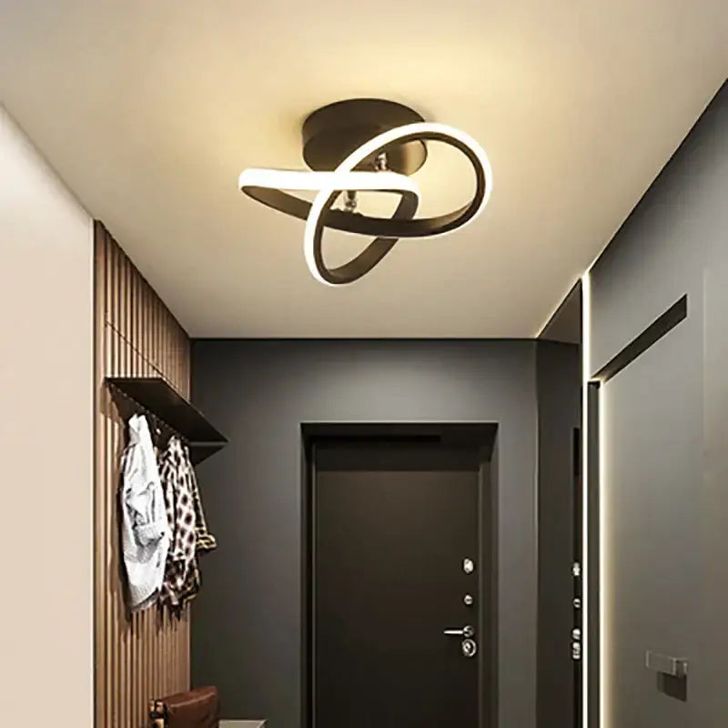 Black Abstract Ceiling Light