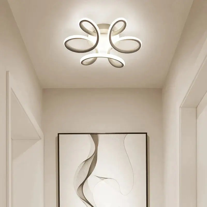 Black Abstract Ceiling Light